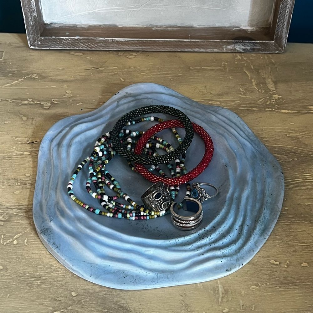Handcrafted Unique Resin Wave Tray